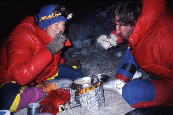 Phil Lloyd and Stephen Kelsey in Bolivia 1991