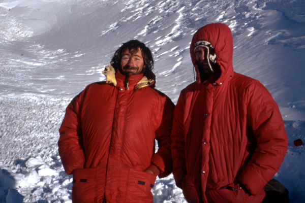 Stephen Kelsey and Graham Wittaker in Bolivia 1991