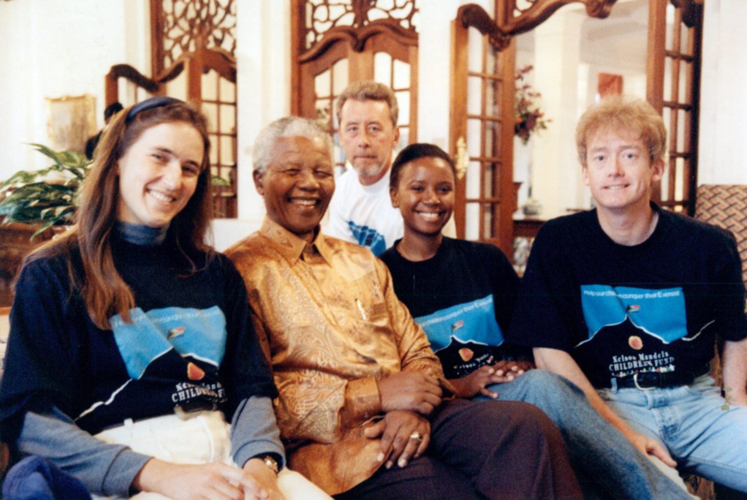 Everest team with Nelson Mandela