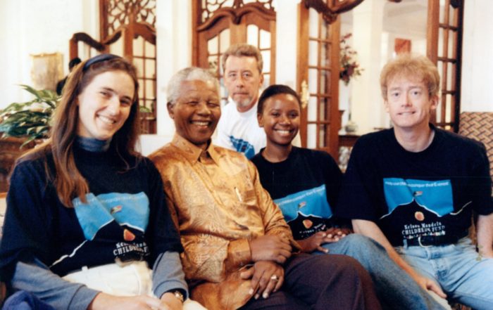 Everest team with Nelson Mandela