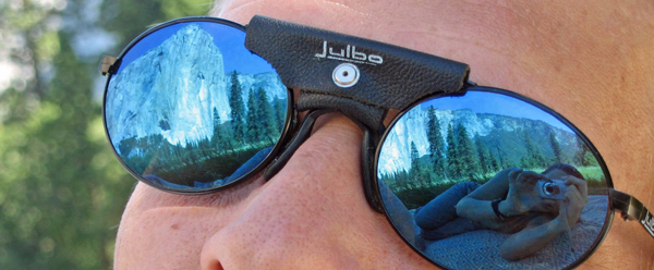 El Capitan reflected in sunglasses.