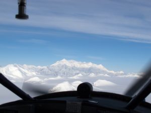 Mount Logan from the plane