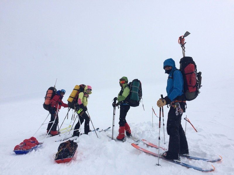 Mount Logan summit team leaving for final camp