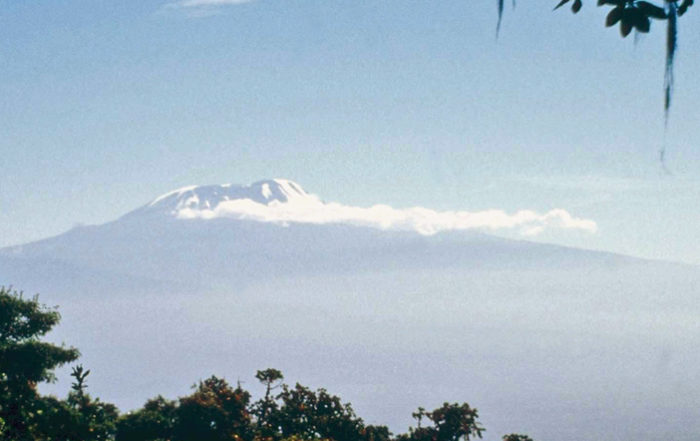 Kilimanjaro from the slopes of Mount Meru