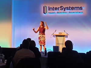 Cathy O'Dowd presenting for Intersystems